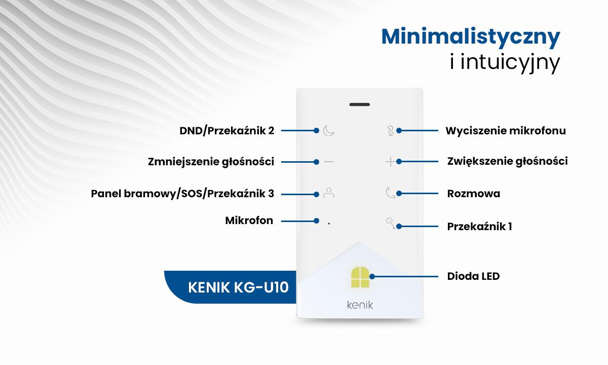 Unifon bezsłuchawkowy IP KENIK KG-U11 - podsumowanie cech, zalet i możliwości urządzenia do kontroli dostępu: