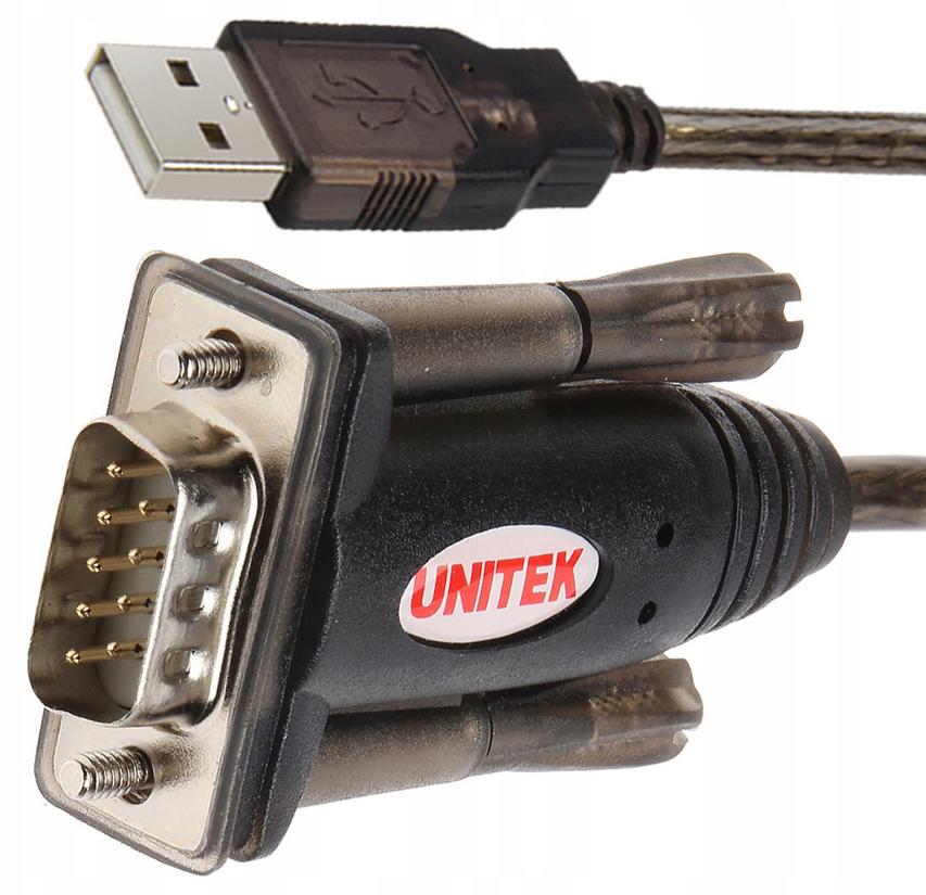 Unitek Y-105 adapter USB na RS-232 - specyfikacja i dane techniczne: