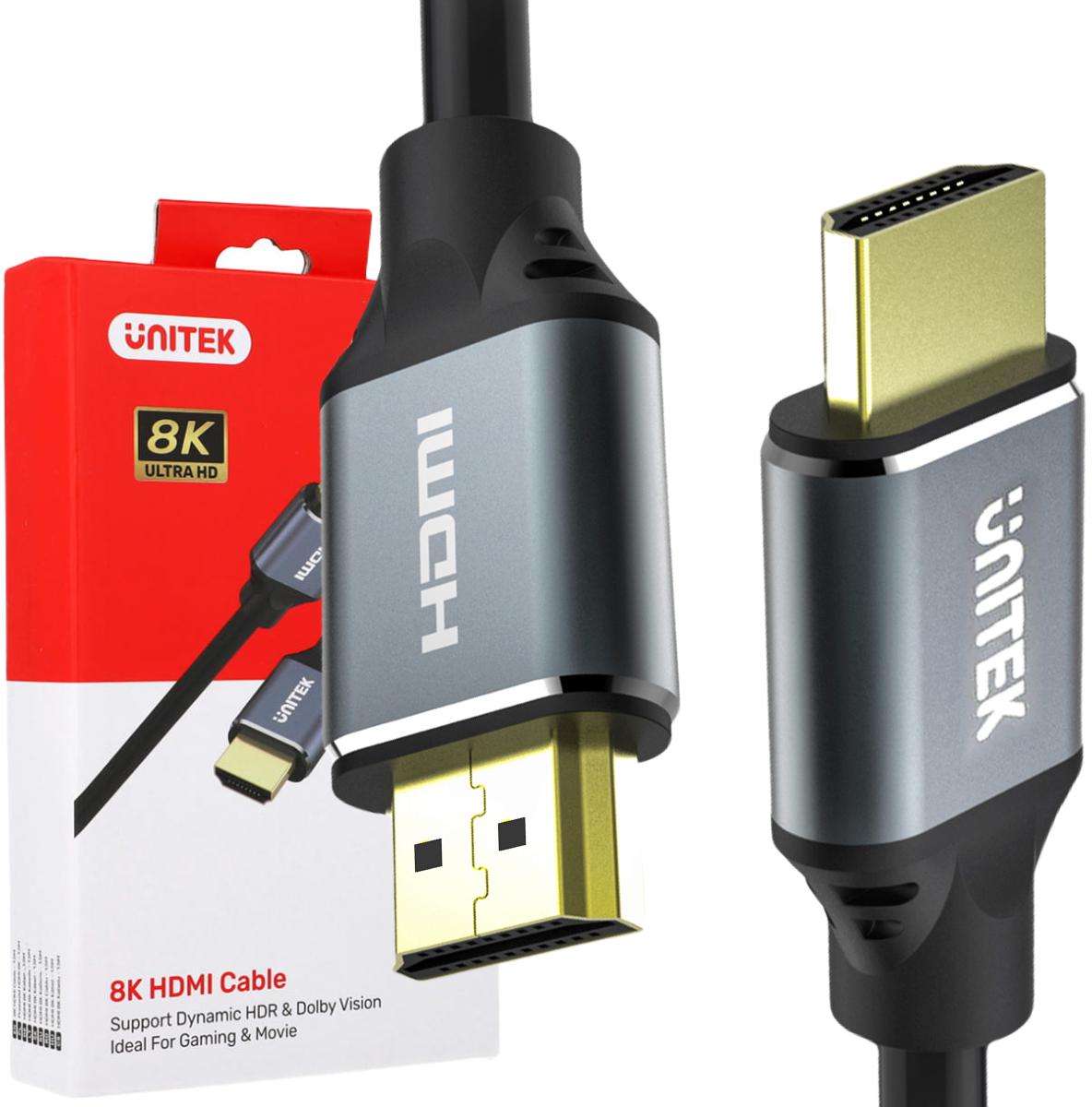 Unitek C137W przewód HDMI 2.1 8K UHD 1,5m - najważniejsze cechy: