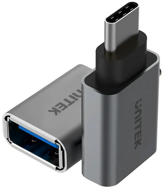 Unitek Y-A025CGY adapter USB TypC do USB (F) ALU - najważniejsze cechy: