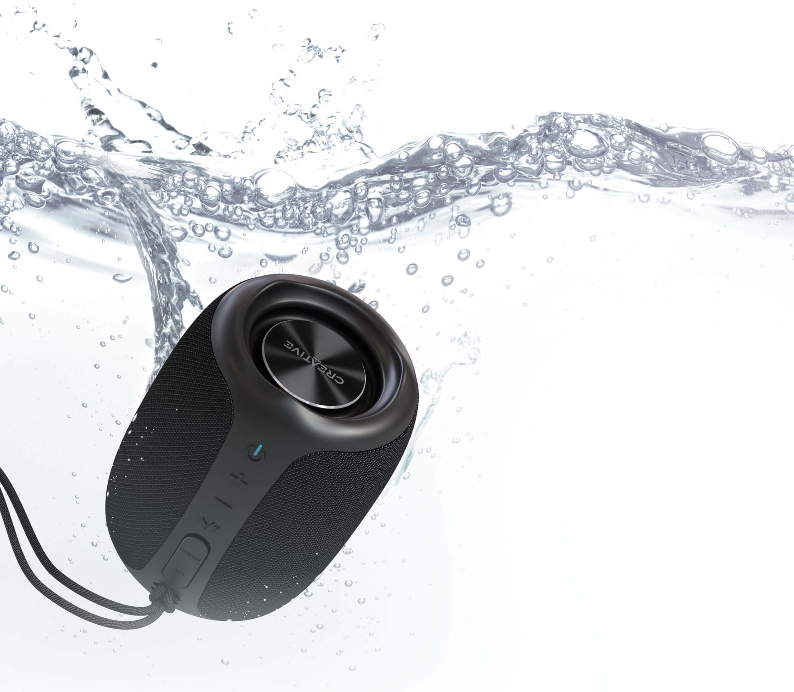 Przenośny głośnik bezprzewodowy Creative MUVO Play - certyfikat wodoszczelności IPX7: zabierz go nawet na basen!