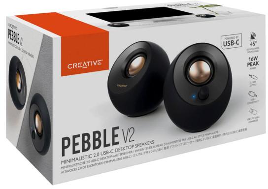Głośniki komputerowe Creative Pebble V2 USB-C Czarny