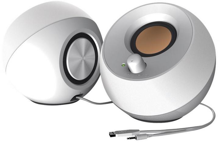Głośniki biurkowe 2.0 zasilane przez USB Creative Pebble 2.0 - specyfikacja i dane techniczne: