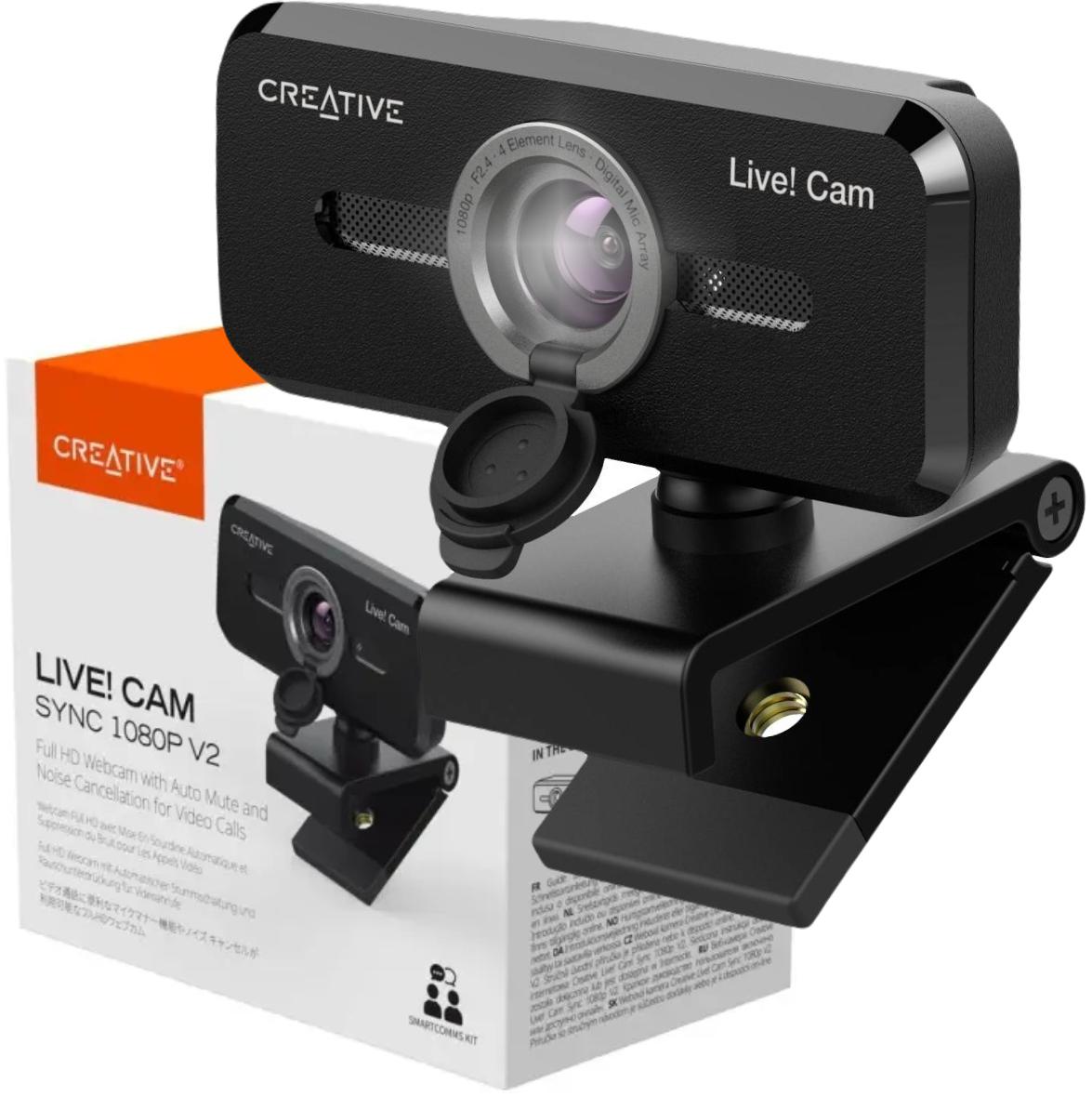 Kamera internetowa Creative Live! Cam Sync 1080 V2 FullHD - najważniejsze cechy: