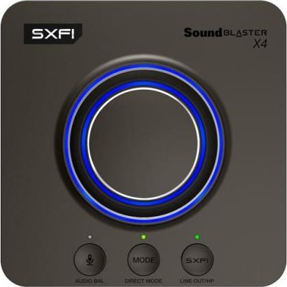 Zewnętrzna karta dźwiękowa 7.1 Creative Sound Blaster X4 - specyfikacja i dane techniczne: