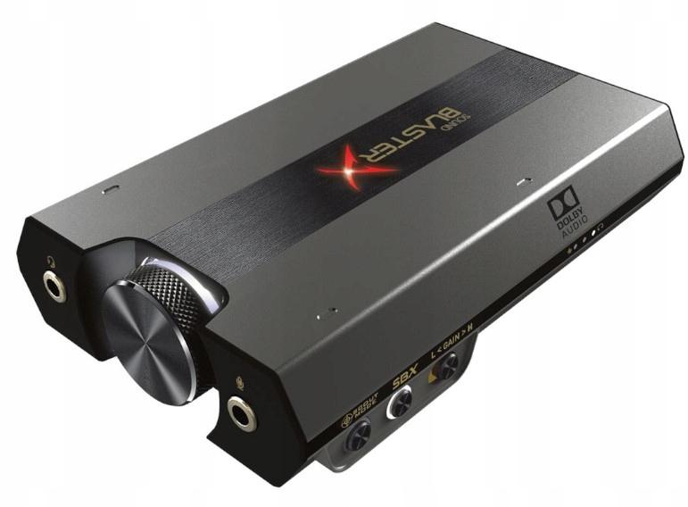 Zewnętrzna karta dźwiękowa Creative Sound BlasterX G6 - specyfikacja i dane techniczne: