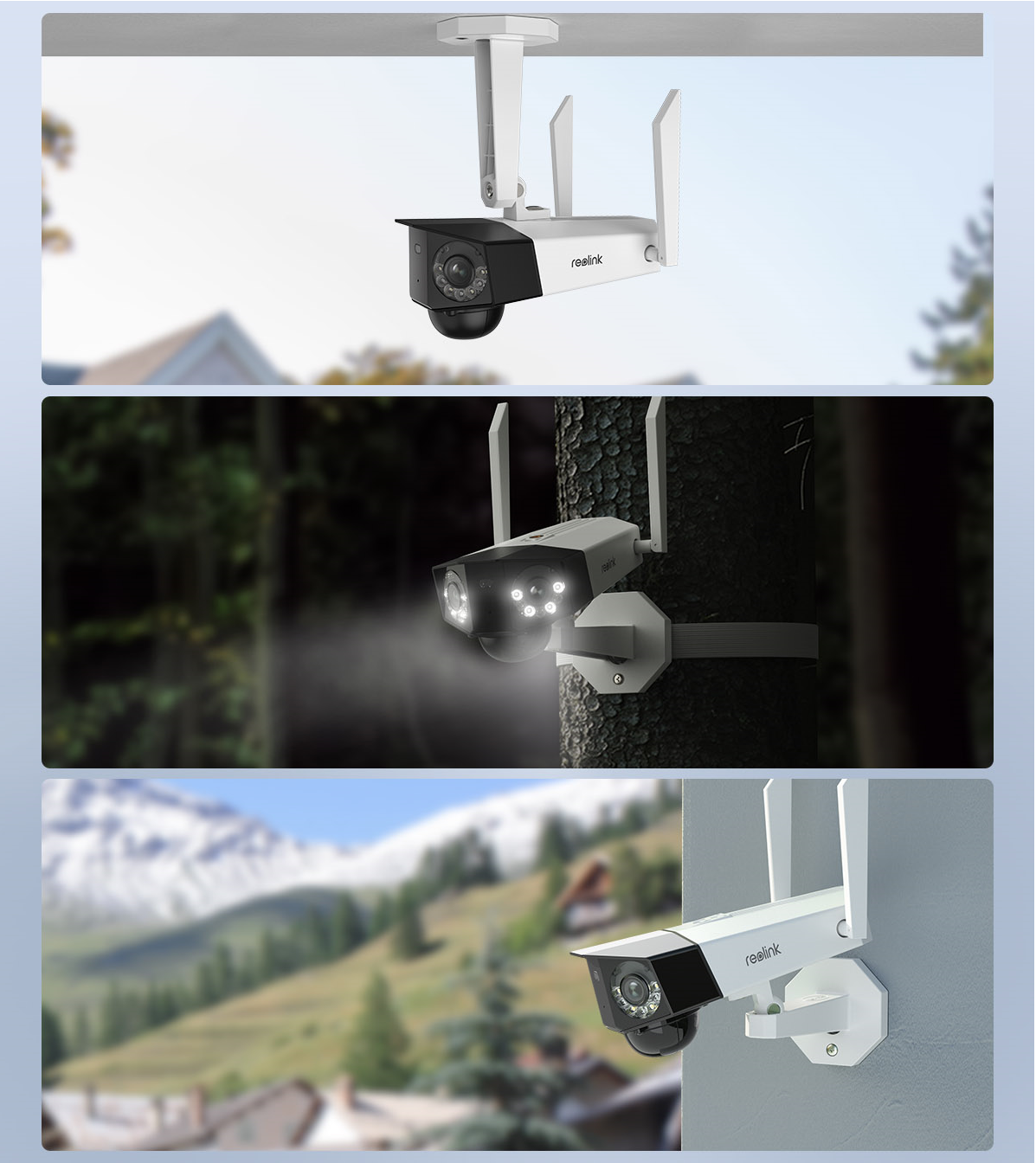 Zewnętrzna kamera monitorująca IP Reolink Duo 2 LTE 6MPx - doceń wielość opcji jej wygodnego i bezproblemowego montażu!