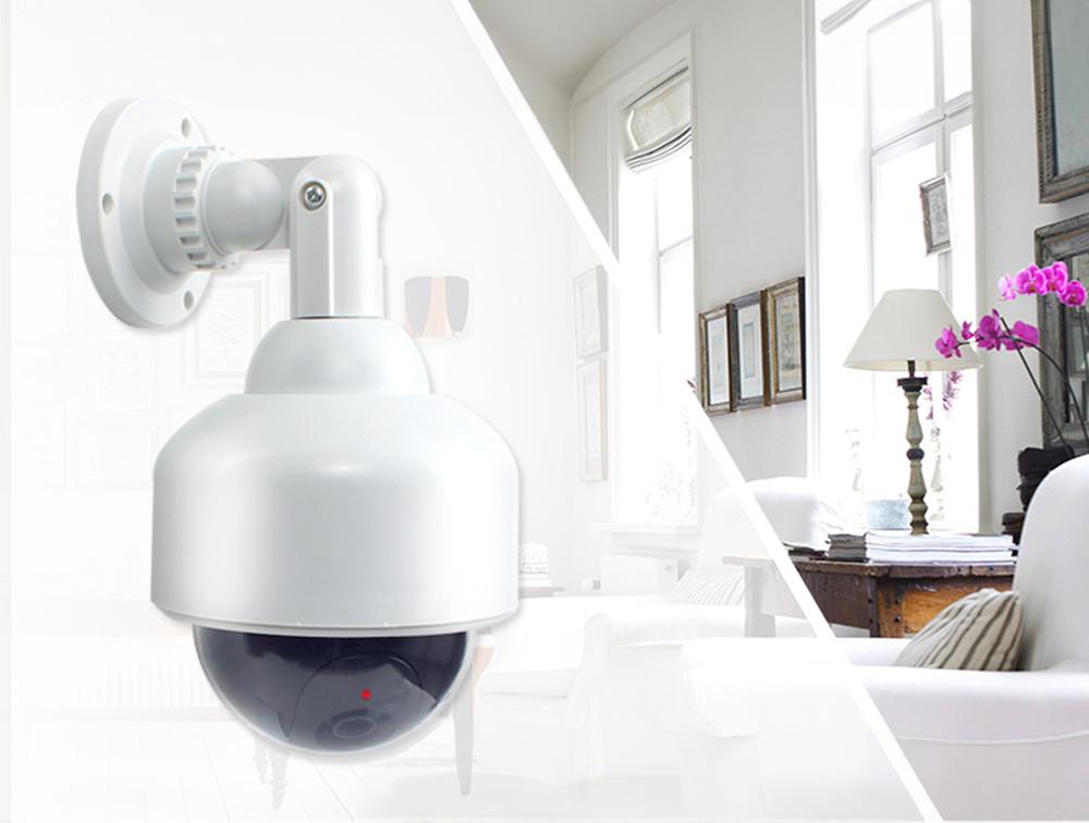 Obrotowa atrapa białej kamery PTZ Speed Dome  do użytku wewnątrz i na zewnątrz każdego pomieszczenia