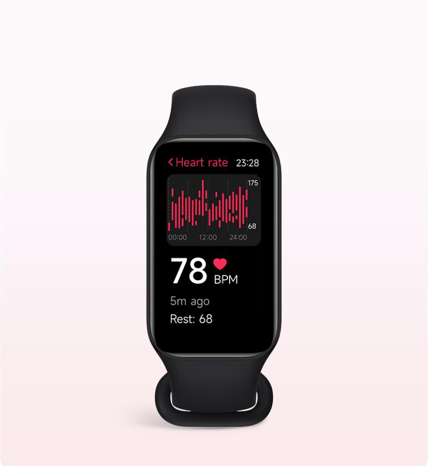 Xiaomi Smart Band 8 Active - całodzienne monitorowanie Twojego tętna dla monitoringu stanu Twojego serca