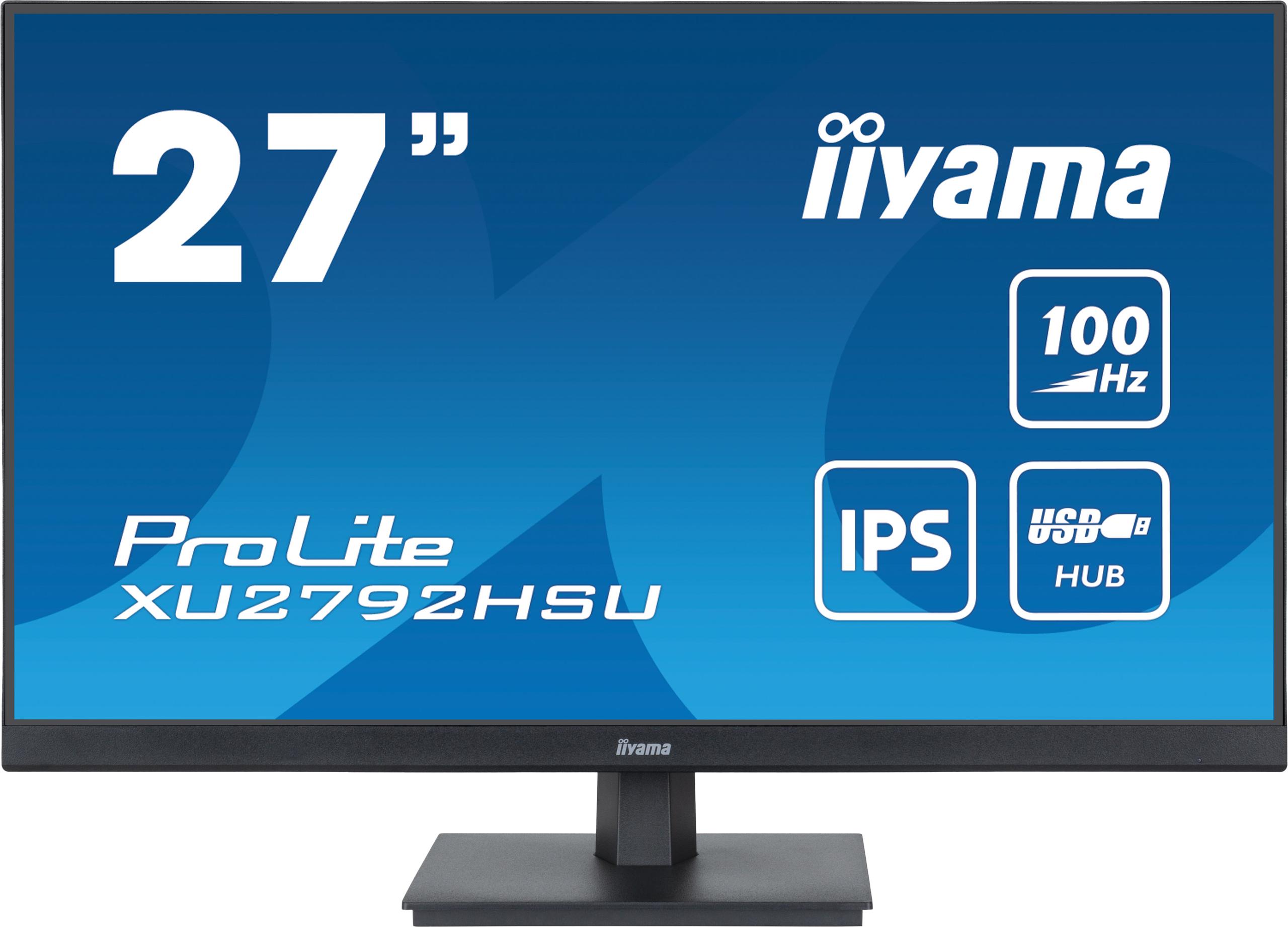 Monitor 27\" IIYAMA ProLite XU2792HSU-B6 - nowoczesny monitor z panelem wykonanym w technologii IPS