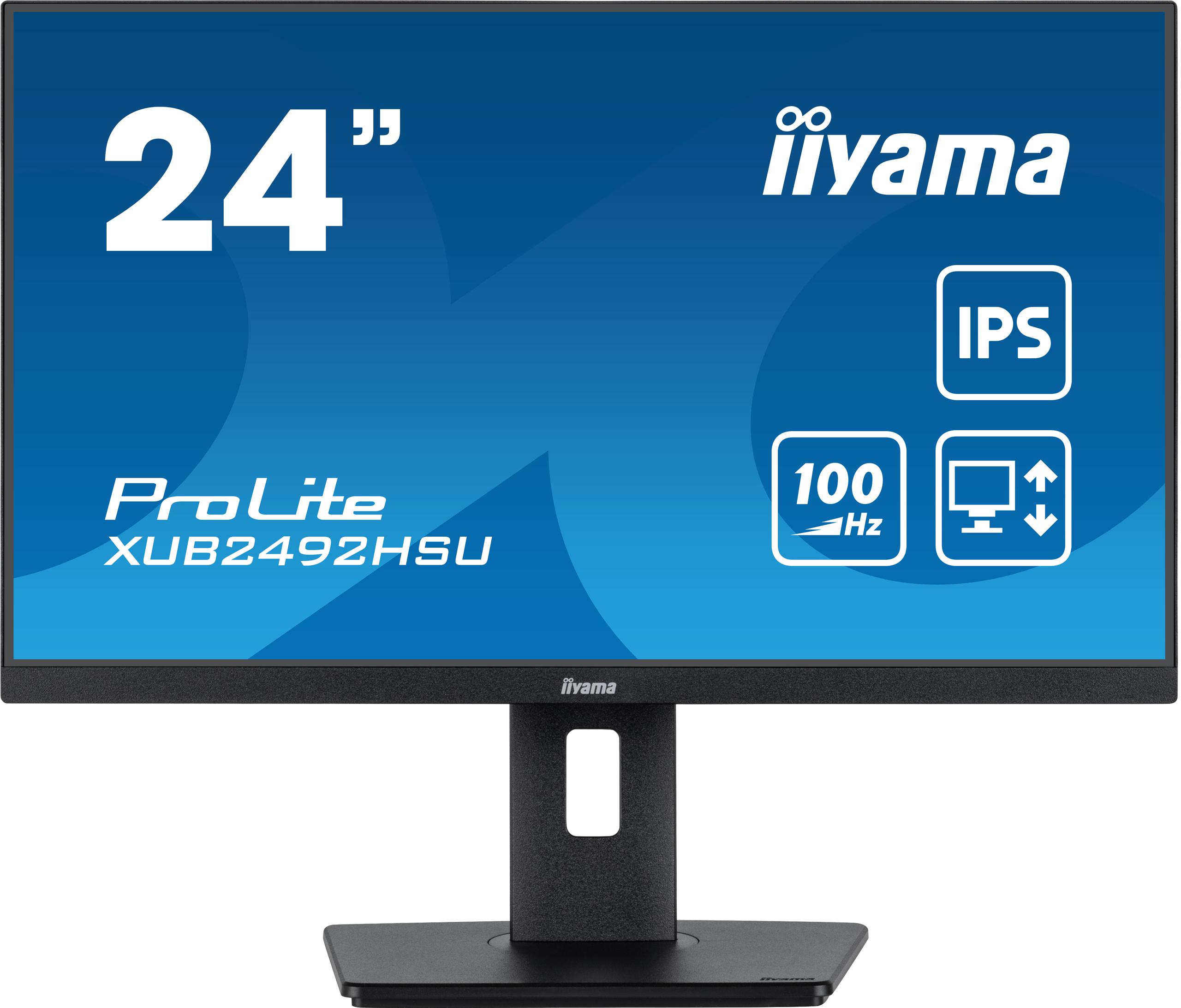 Monitor LED IIYAMA XUB2492HSU-B6 24\" IPS 100 Hz – nowoczesny monitor do wielu zastosowań