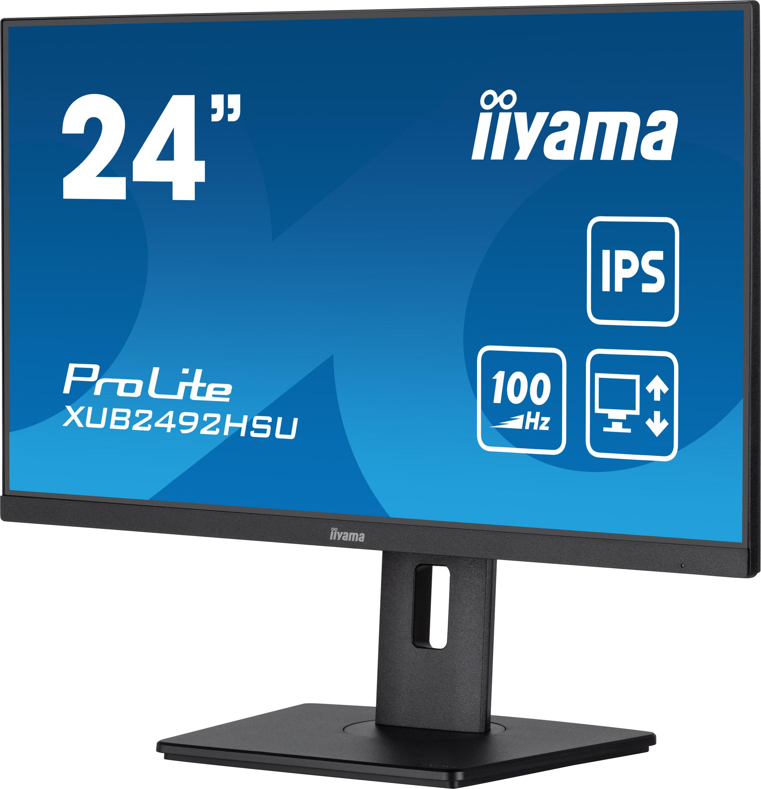 Monitor LED IIYAMA XUB2492HSU-B6 24\" IPS 100 Hz – najważniejsze cechy: