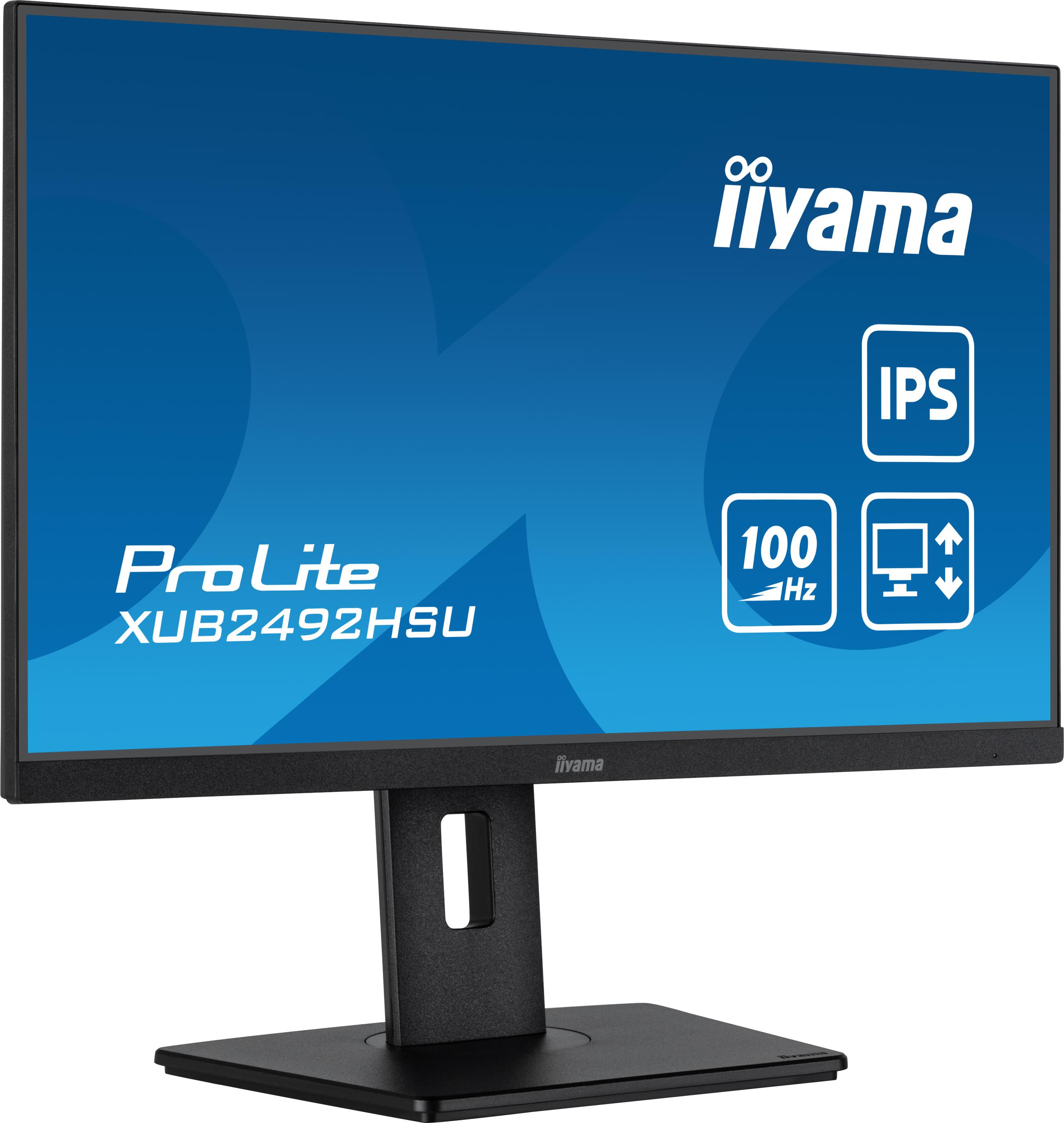 Monitor LED IIYAMA XUB2492HSU-B6 24 cale IPS HDMI DP USB 0,4ms 100Hz