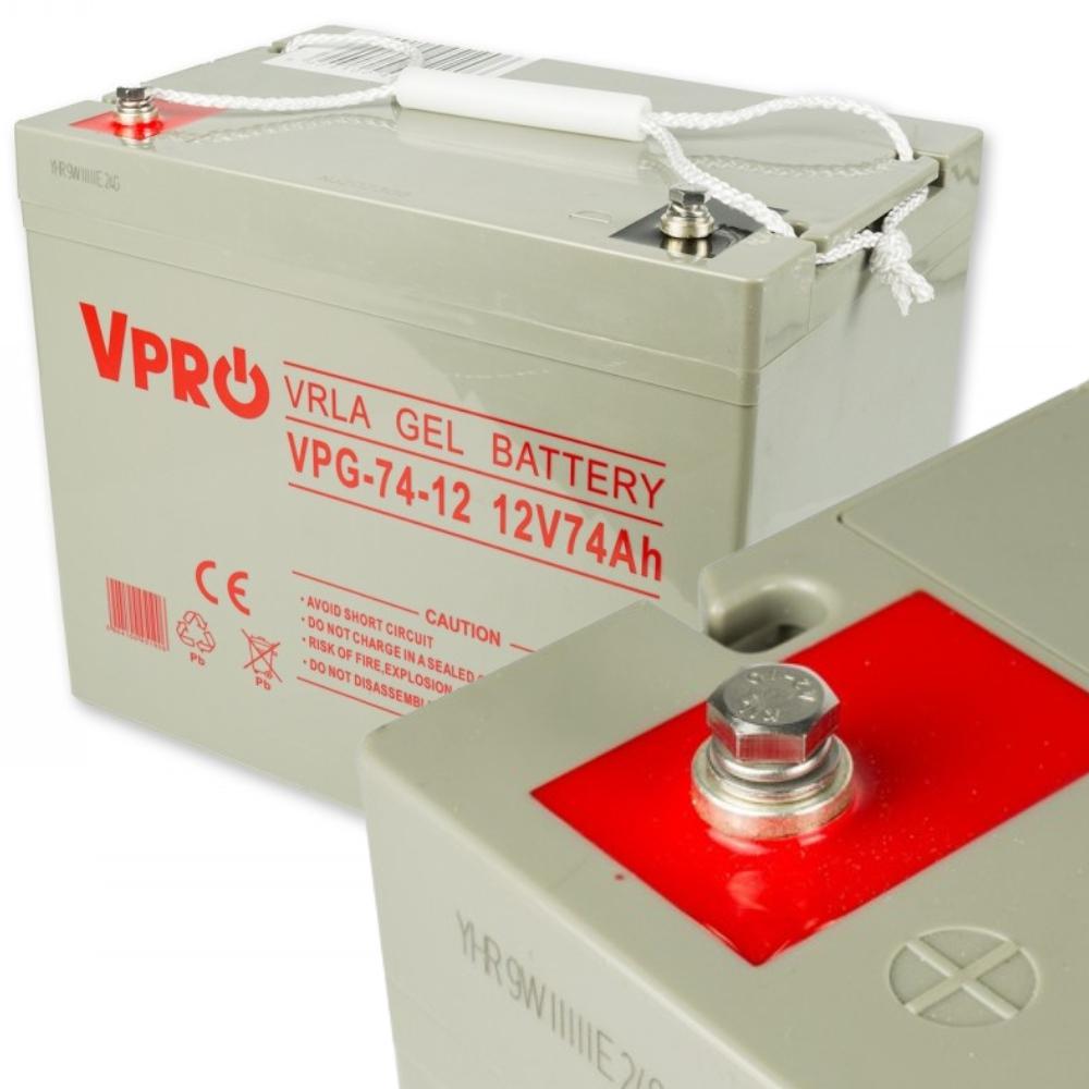 Akumulator bezobsługowy żelowy GEL VPRO Premium VRLA 12V 74Ah Volt Polska - przeznaczenie i zastosowanie: