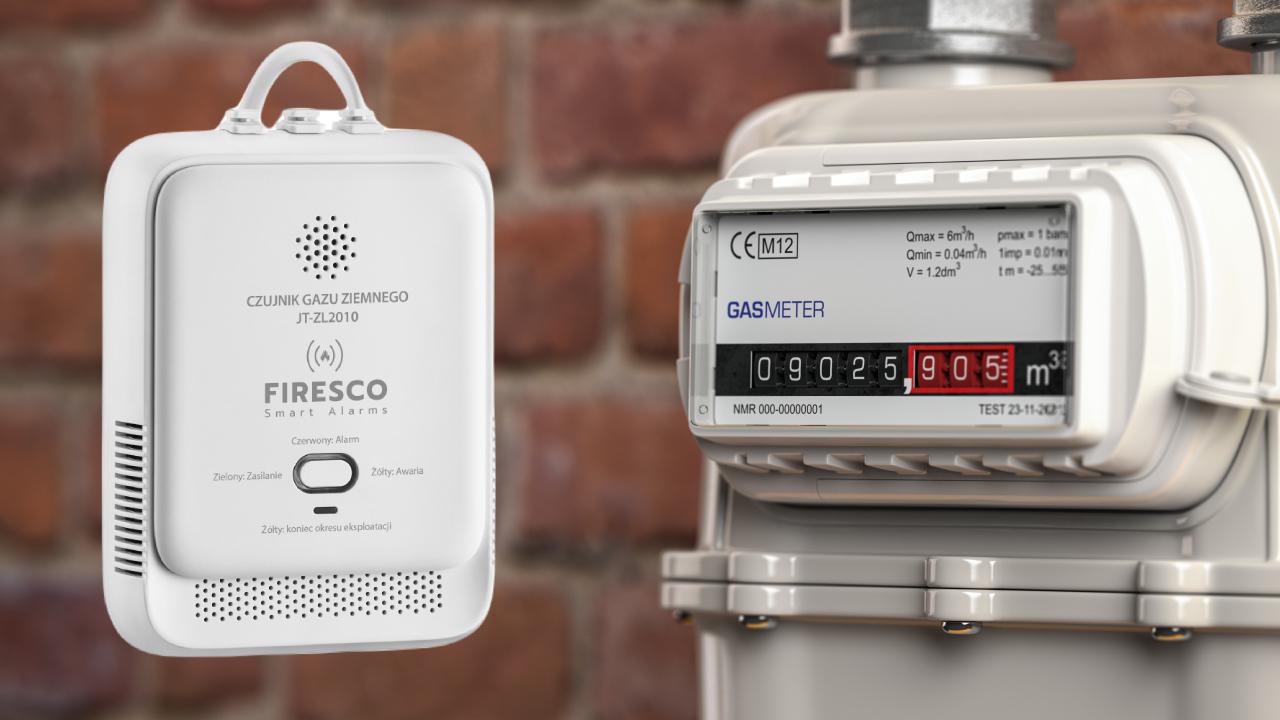 Czujnik gazu ziemnego Firesco JT-ZL2010 - przeznaczenie i zastosowanie urządzenia detekcyjnego: