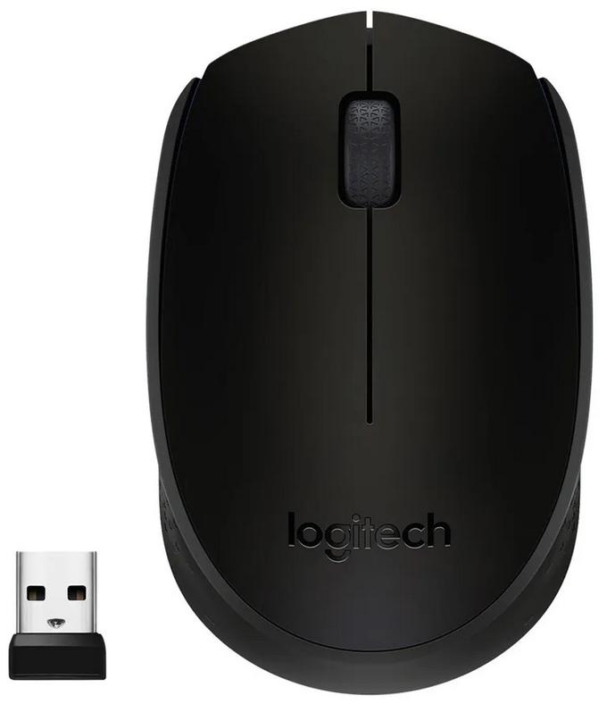 Logitech M171 czarna mysz bezprzewodowa USB 1000 dpi - specyfikacja i dane techniczne: