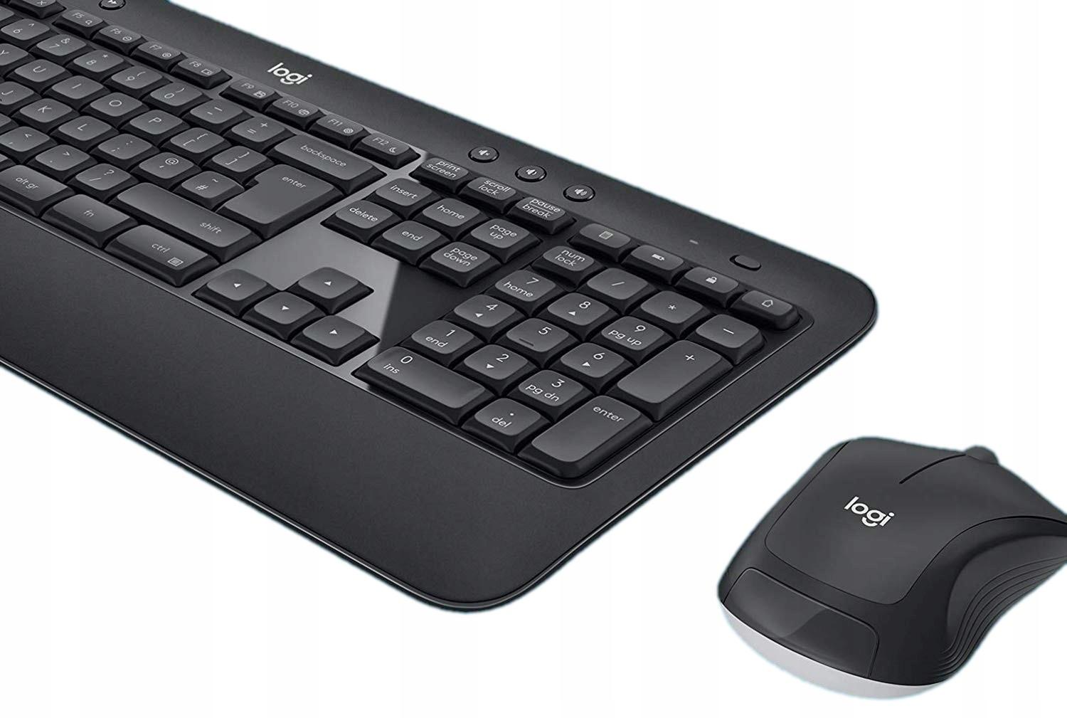 Logitech MK540 Advanced - ergonomiczny i niezawodny, funkcjonalny zestaw bezprzewodowej klawiatury z myszą