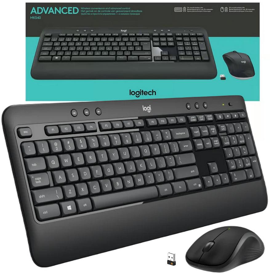 Zestaw bezprzewodowy klawiatura + mysz Logitech MK540 Advanced - najważniejsze cechy: