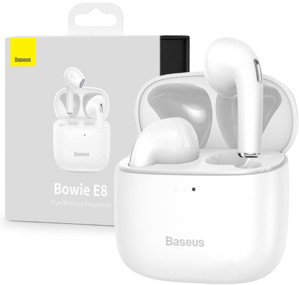 Bezprzewodowe słuchawki douszne Baseus Bowie E8 NGTW050202 ENC TWS Bluetooth 5.0 – najważniejsze cechy: