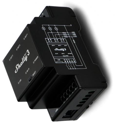 3-kanałowy przekaźnik na szynę DIN Shelly Pro 3 Wi-Fi - specyfikacja i dane techniczne: