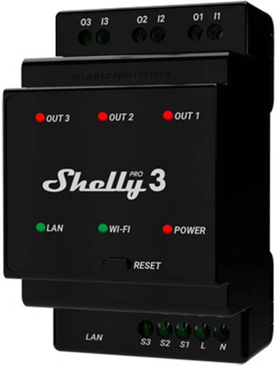 3-kanałowy przekaźnik na szynę DIN Shelly Pro 3 Wi-Fi - najważniejsze cechy: