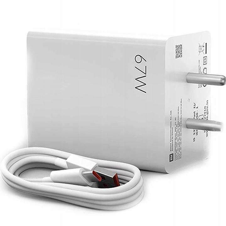 Szybka ładowarka sieciowa z kablem USB-C Xiaomi Mi 67W Wall Charger PD 3.0 QC 3.0 - szeroka kompatybilność i błyskawiczne ładowanie urządzeń