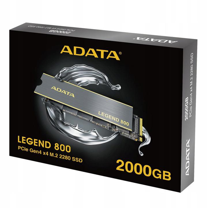 Dysk SSD ADATA Legend 800 2TB M.2 2280 PCIE x4 Gen4 NVMe
