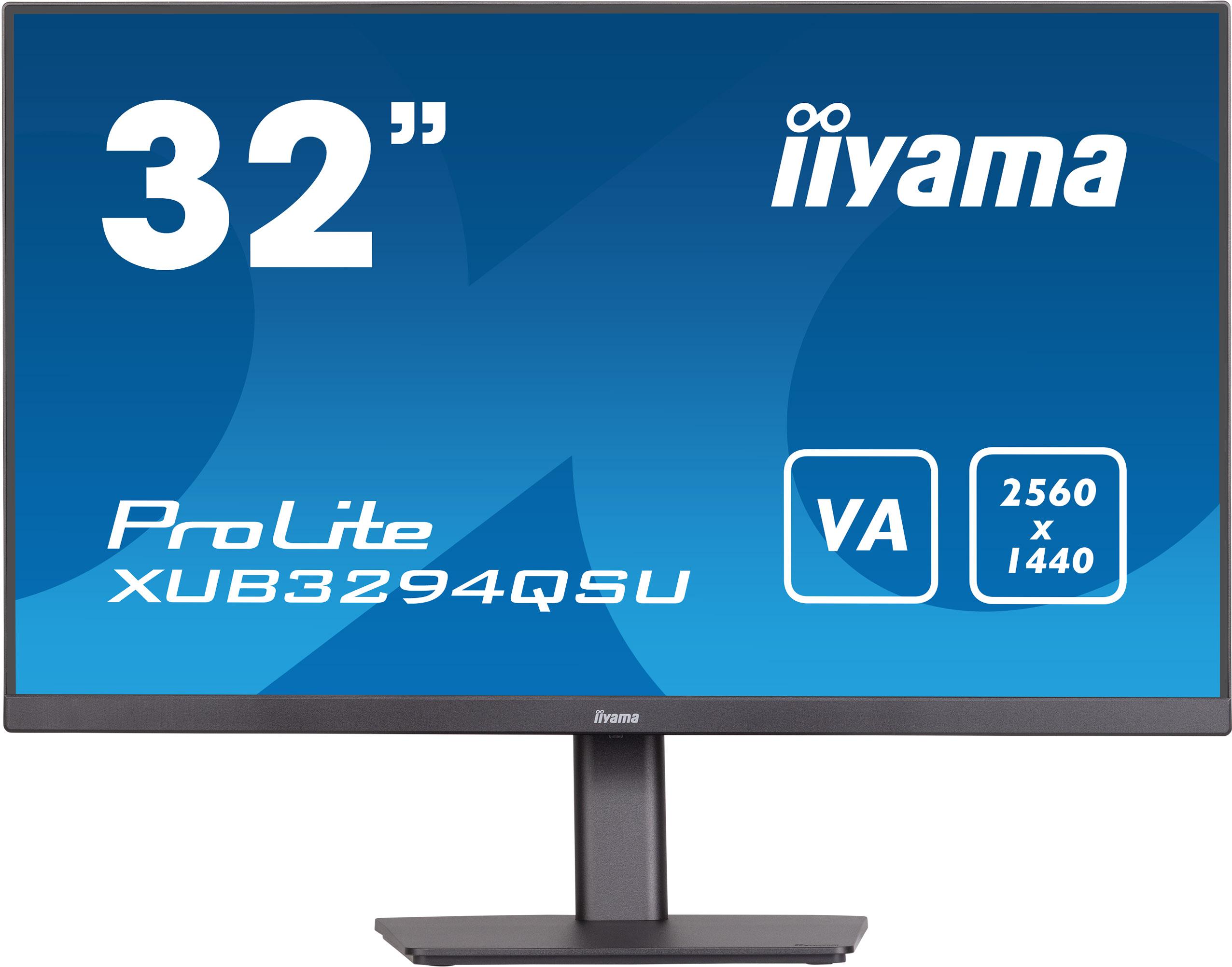 Monitor LED 32\" IIYAMA XUB3294QSU-B1 WQHD (2560x1440) - nowoczesny monitor z matrycą VA i regulowaną stopką