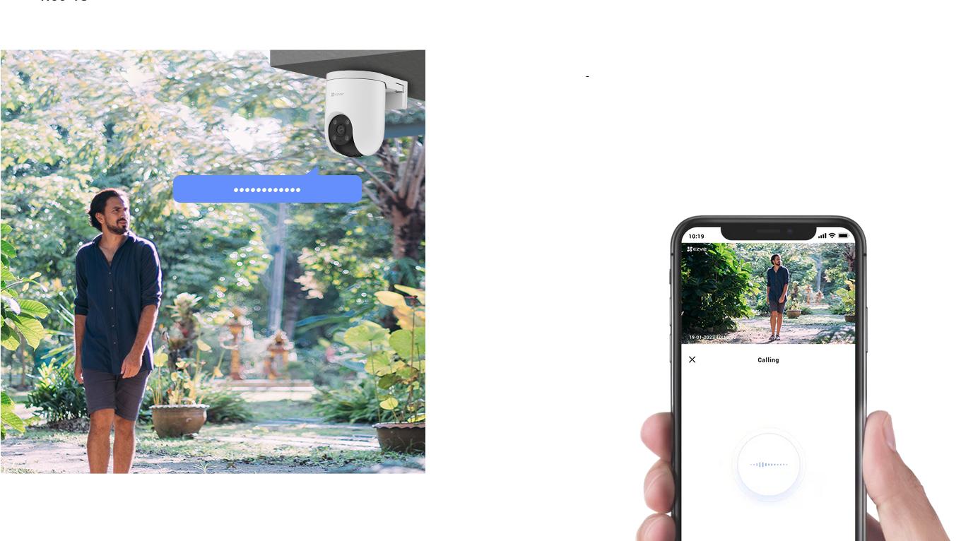 Kamera monitorująca 4G 2K 3MPx EZVIZ CS-H8c - mów do nieproszonych gości za pomocą swojego smartfona