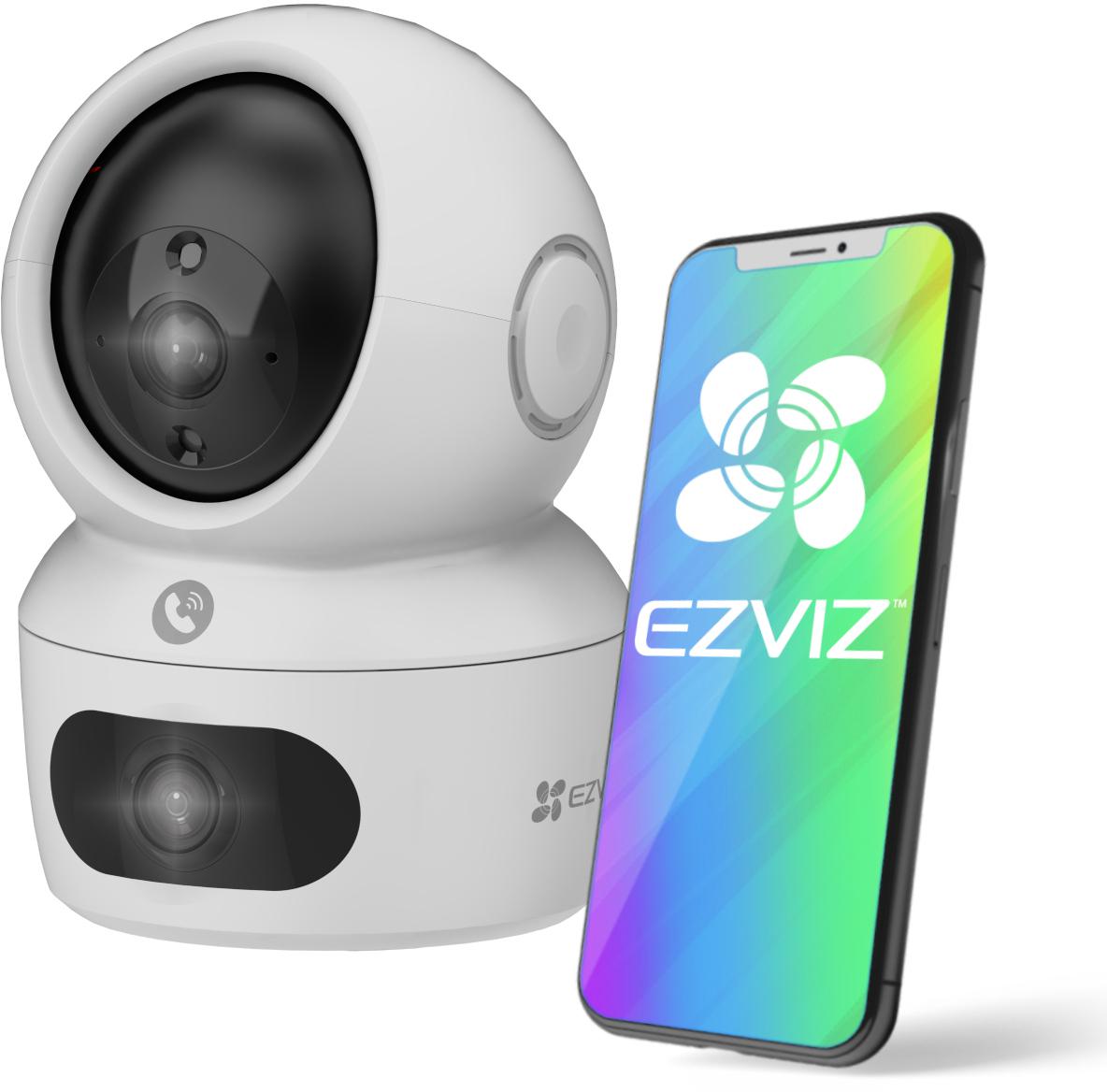 Wewnętrzna kamera bezpieczeństwa IP z dwoma obiektywami EZVIZ H7C Dual 2K+ - najważniejsze cechy urządzenia monitorującego: