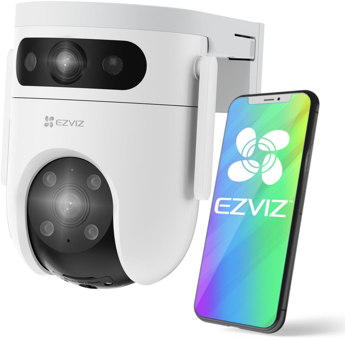 Zewnętrzna kamera monitorująca IP Wi-Fi z dwoma obiektywami EZVIZ H9C 3MPx + 3 MPx 2K - najważniejsze cechy: