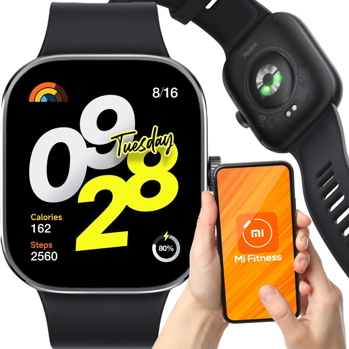 Smartwatch sportowy Xiaomi Redmi Watch 4 Obsidian Black - najważniejsze cechy urządzenia: