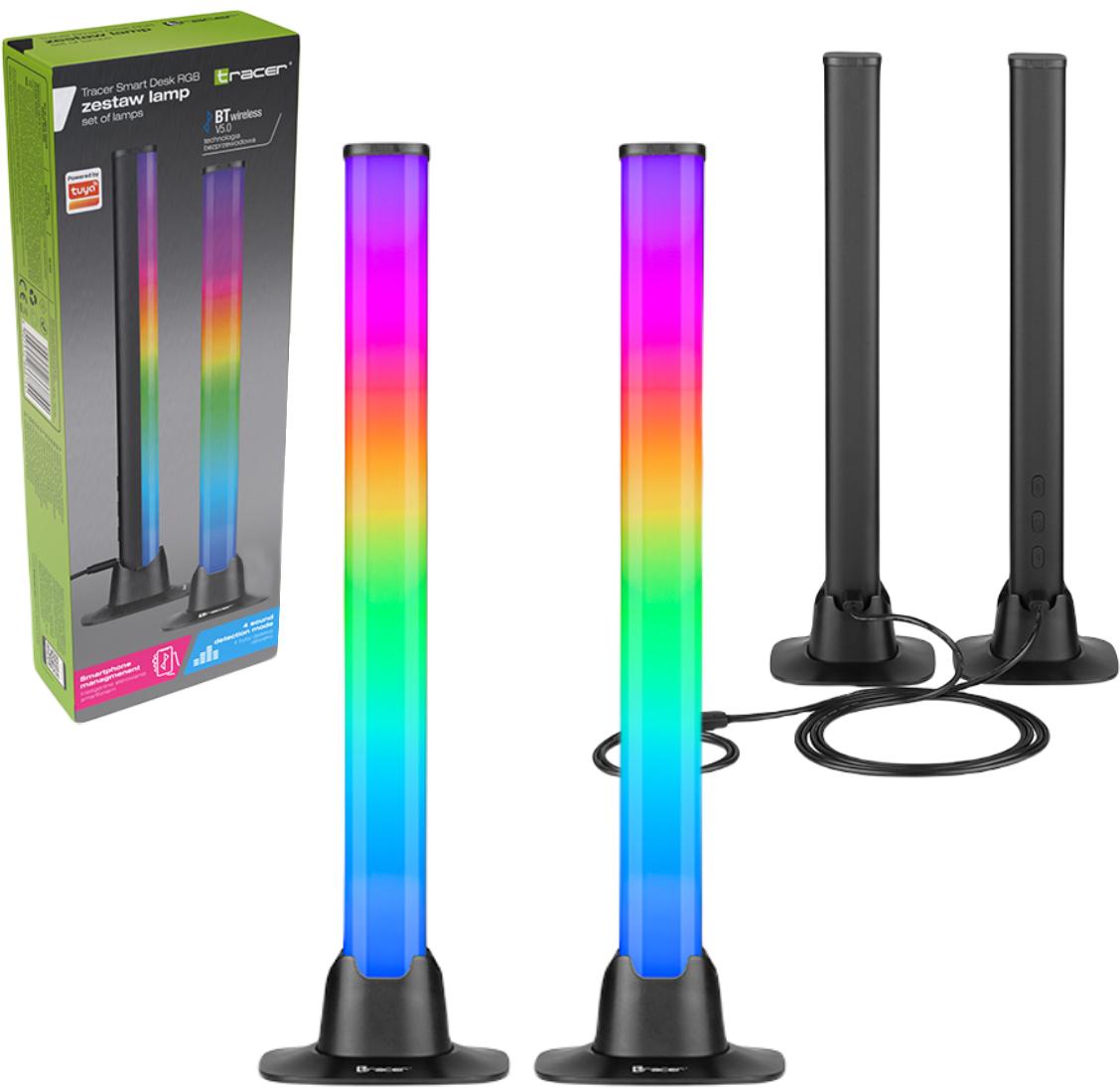 Zestaw lamp Tracer Smart Desk RGB Bluetooth 5.0 – najważniejsze cechy: