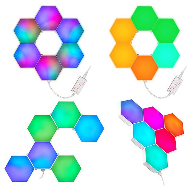 Zestaw 6 lamp LED RGB Tracer Ambience Smart Hexagon – pokoloruj swoją przestrzeń tak, jak chcesz