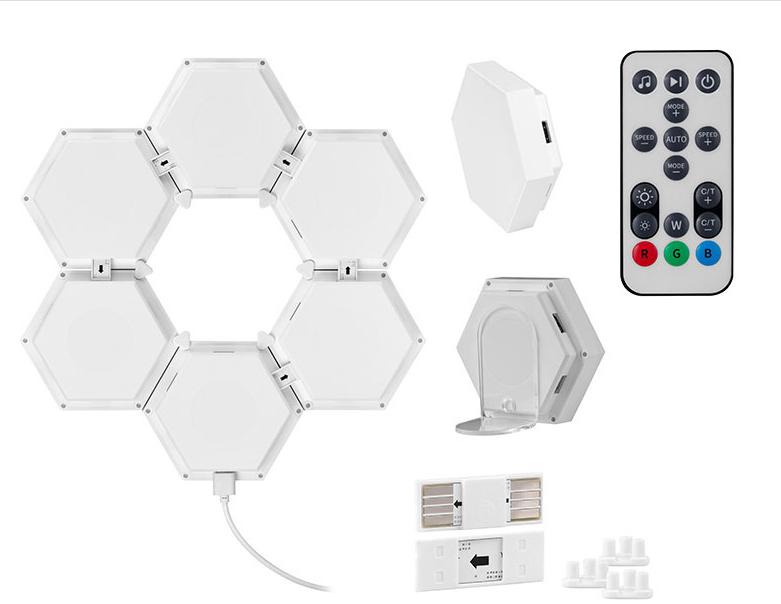 Poznaj wszystkie zalety zestawu lamp LED RGB Tracer Ambience Smart Hexagon: