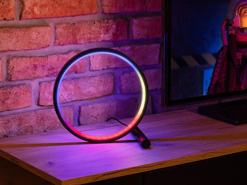 Lampka dekoracyjna LED RGB Tracer Ambience Smart Circle – stwórz salę koncertową we własnym domu