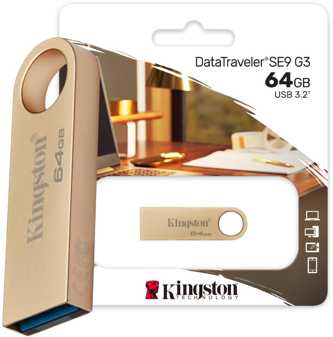 Pamięć flash USB Data Traveler SE9 G3 pendrive Kingston 64GB - najważniejsze cechy: