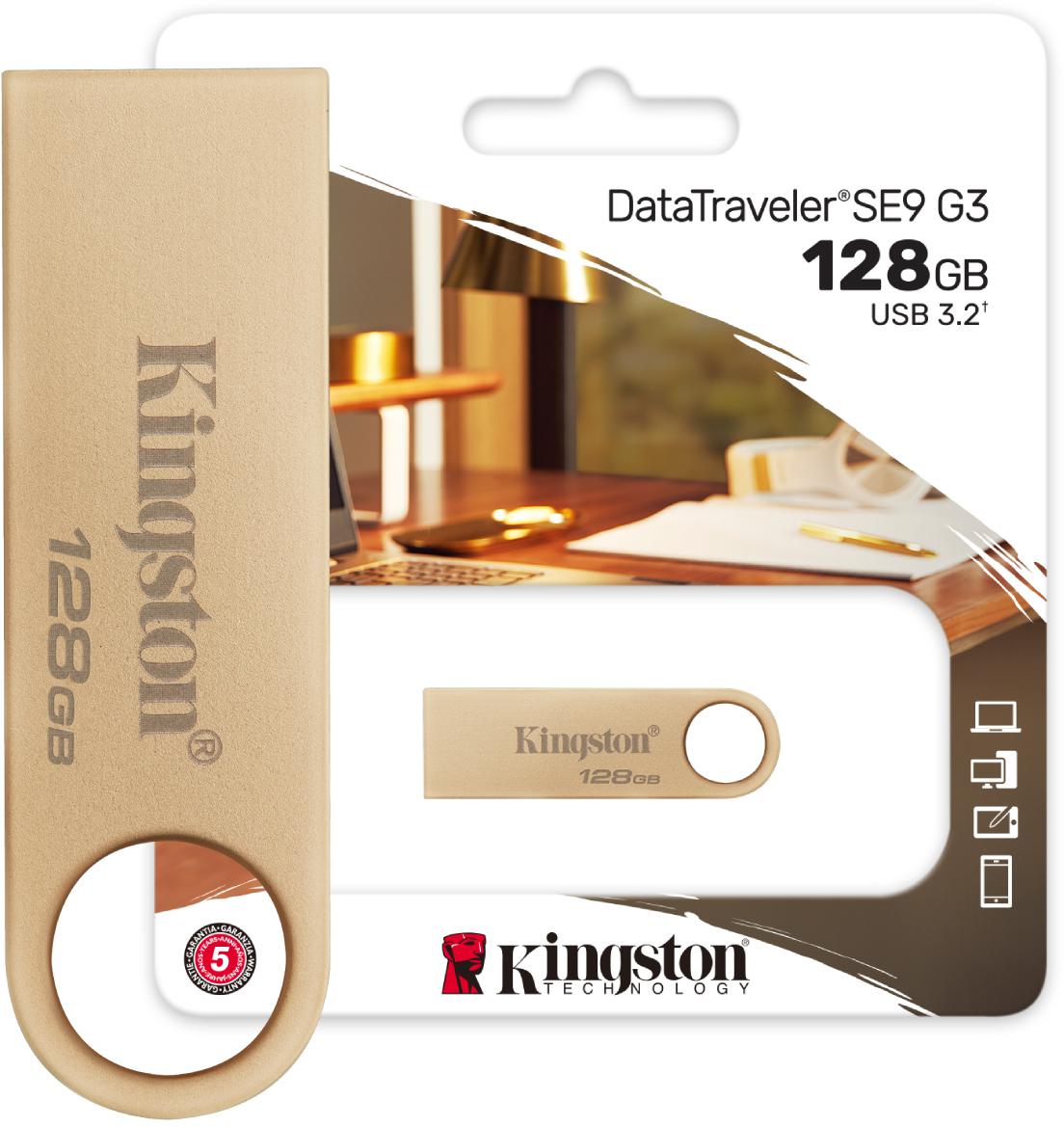 Pamięć flash USB Data Traveler SE9 G3 pendrive Kingston 128GB - najważniejsze cechy: