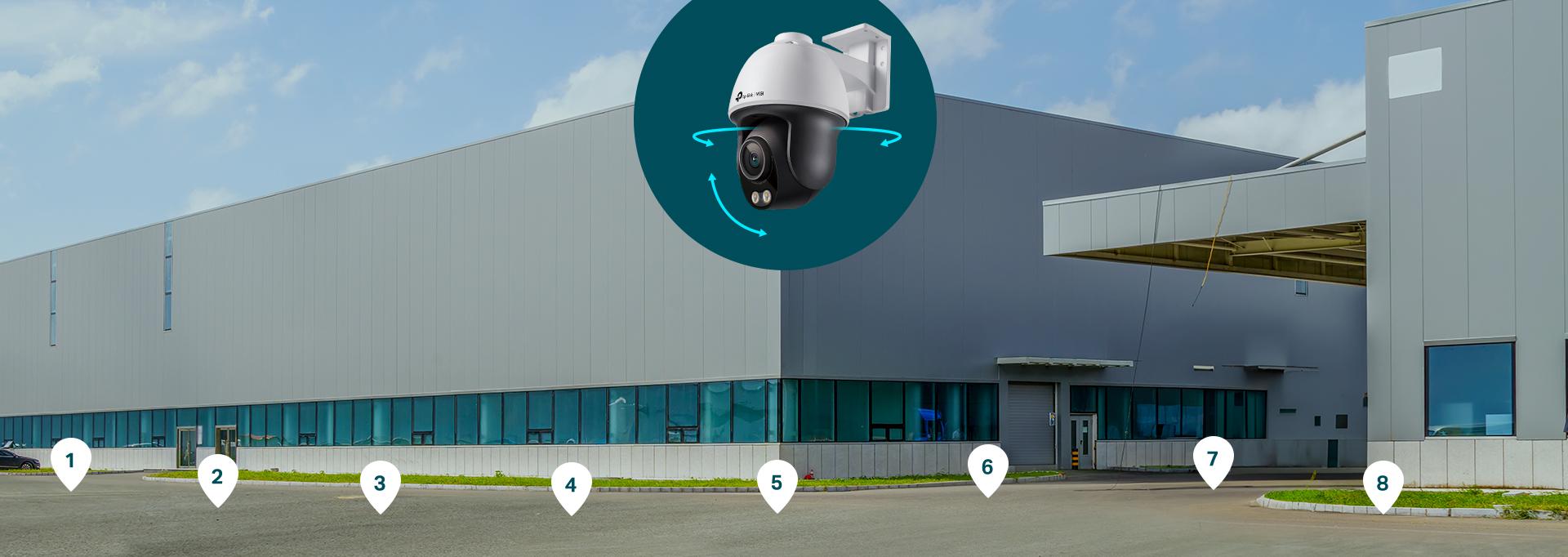 Obrotowa kamera sieciowa TP-Link VIGI C540S 4MPx - efektywny obrót i pochylenie: obejmij monitoringiem każde miejsce!