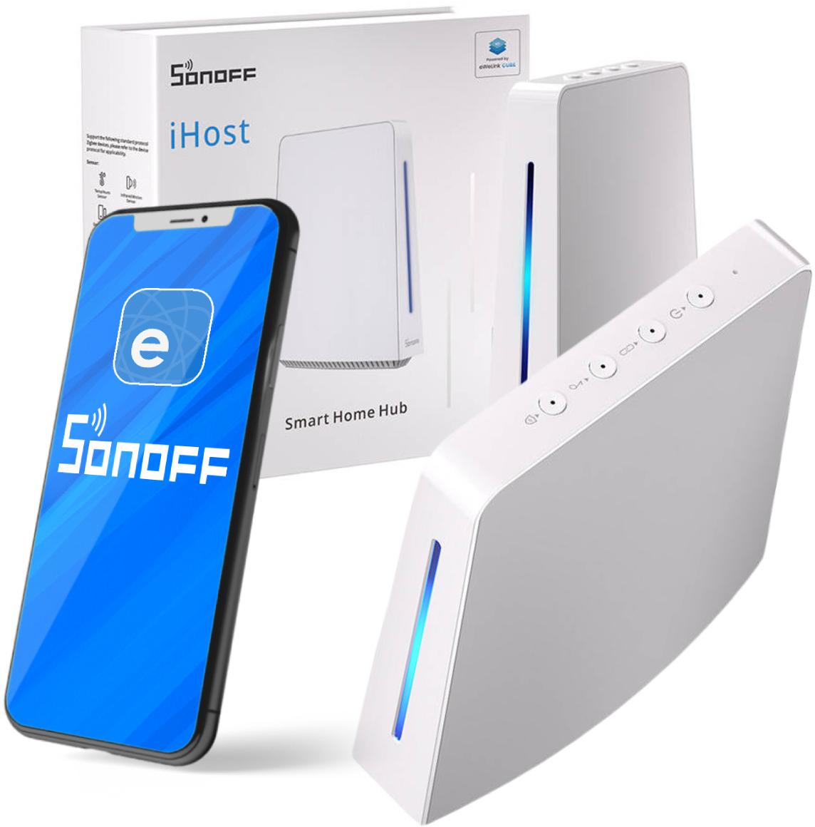 Sonoff iHost Smart Home Hub AIBridge 2GB RAM centrala Wi-Fi / ZigBee - najważniejsze cechy: