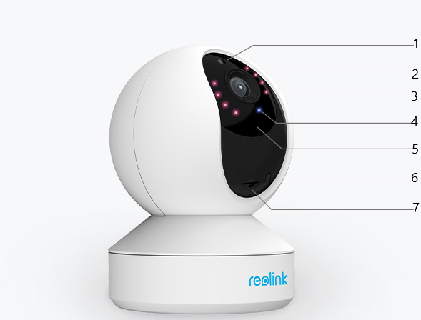 Kamera monitorująca IP Wi-Fi Reolink E1 ZOOM - schemat: