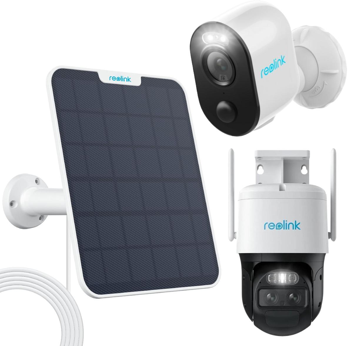 Biały panel solarny do zasilania kamer Reolink 2 5,8W - kompatybilny z wszystkimi kamerami akumulatorowymi Reolink