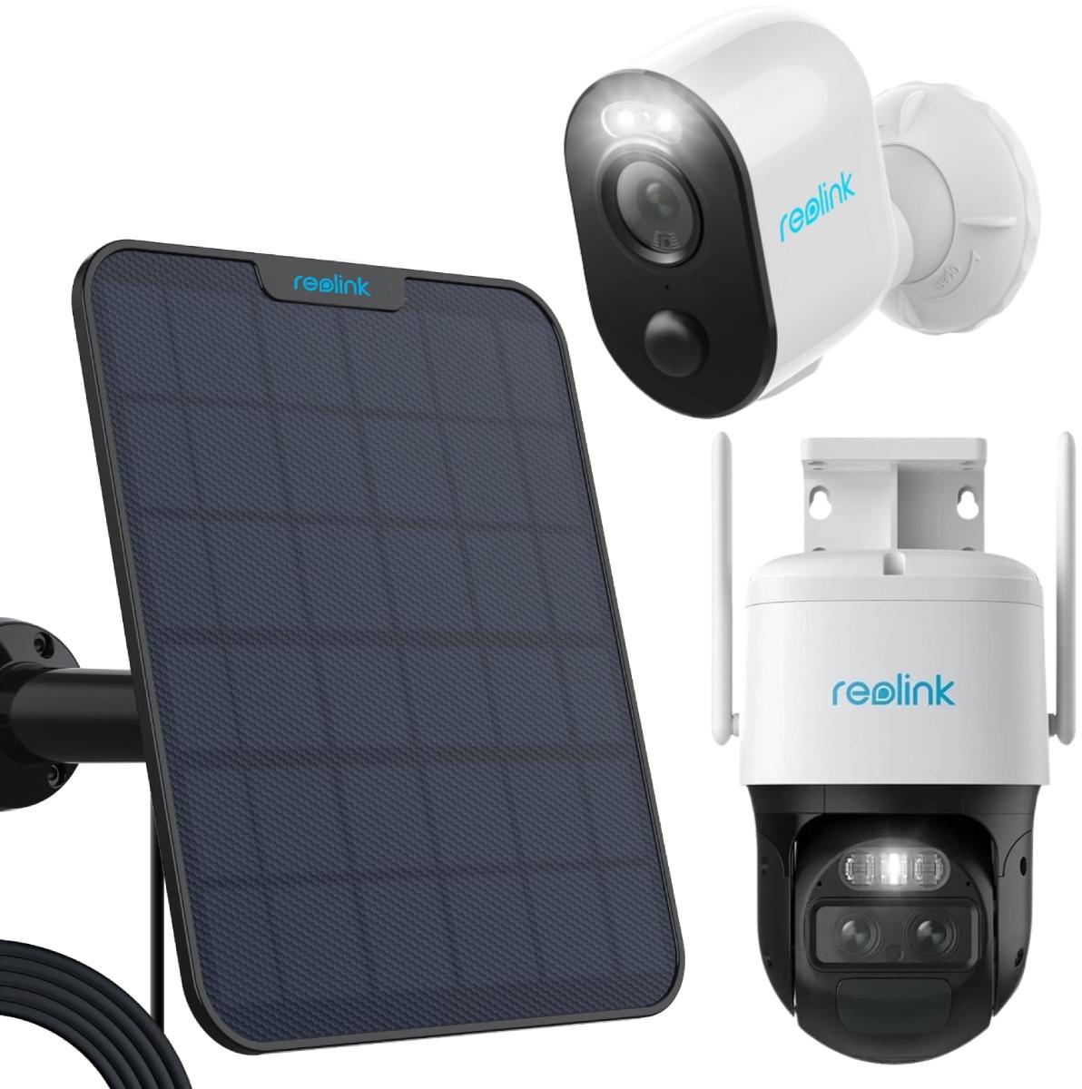 Czarny panel solarny do zasilania kamer Reolink 2 5,8W - kompatybilny z wszystkimi kamerami akumulatorowymi Reolink