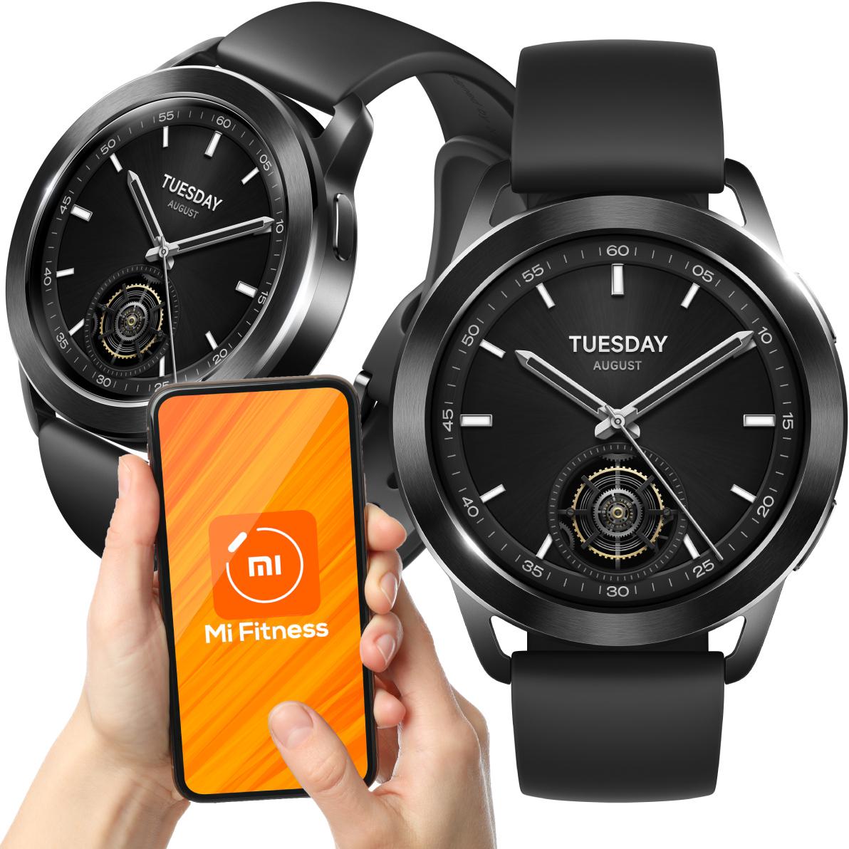 Smartwatch z systemem operacyjnym HyperOS Xiaomi Watch S3 BLACK - najważniejsze cechy: