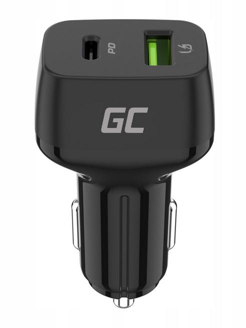 Ładowarka samochodowa Power Delivery / Quick Charge 3.0 USB-C USB-A Green Cell - zawsze dopasowana, zawsze wygodna!