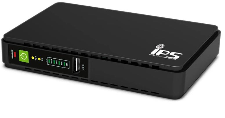 UPS mini zasilacz awaryjny IPS Router UPS-15 15W 8800mAh - opis i cechy urządzenia: