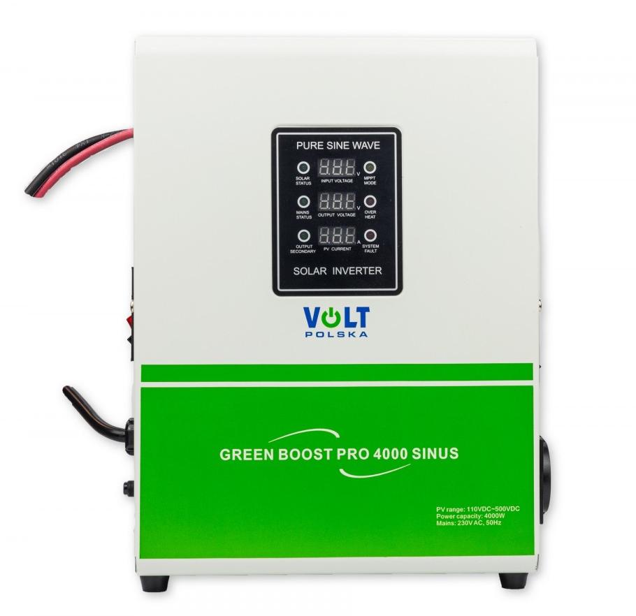 Przetwornica solarna Volt Polska Green Boost PRO 4000 SINUS - podsumowanie cech, funkcji i możliwości urządzenia: