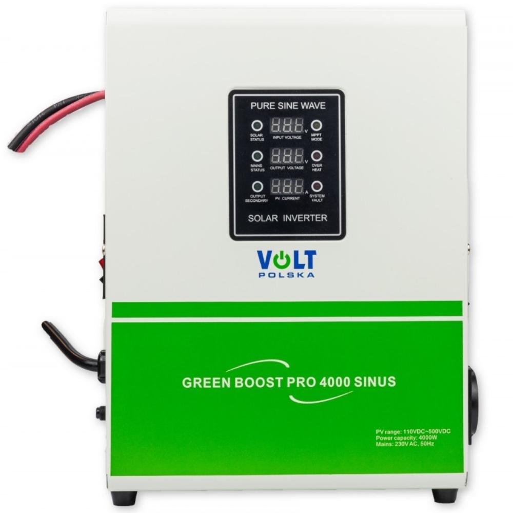 Przetwornica solarna do grzania wody Volt Polska Green Boost PRO 4000 SINUS - najważniejsze cechy: