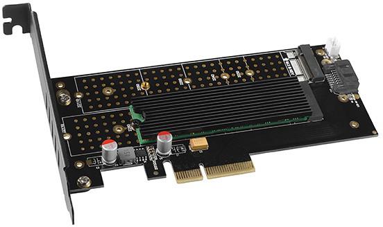 Adapter PCI-Express Axagon PCEM2-DC - wyjście: