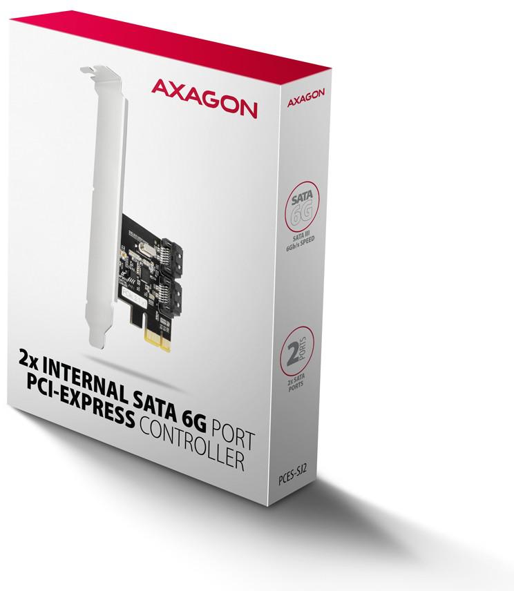 Kontroler Axagon PCES-SJ2 PCIe 2x wewnętrzny port SATA